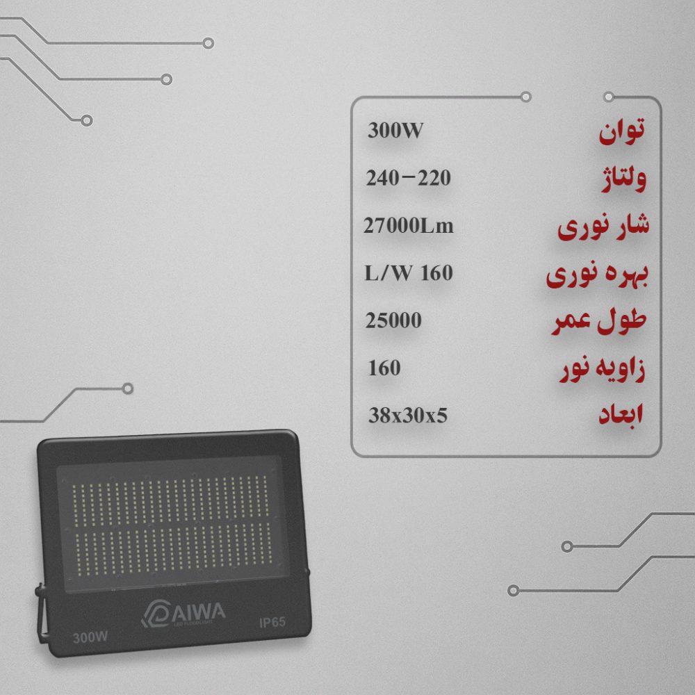 کاور پروژکتور 300 وات دایوا